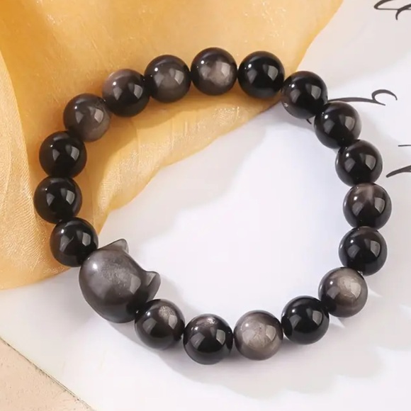 Golden Obsidian CAT 🐈‍⬛ bracelets - Picture 6 of 6